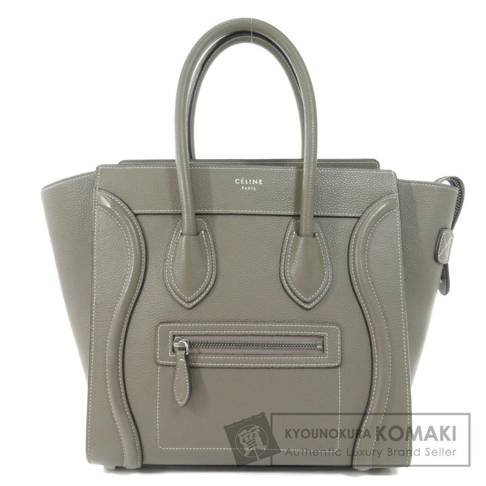 Celine Luggage 2way Leather Tote Bag Calfskin